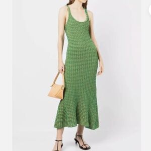 31philliplim 3.1 Sustainable Balance Knit Cami Dress in Green Mustard